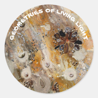 Kreativ Frequency Stickers, LL-geometrier Runt Klistermärke