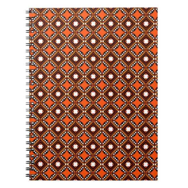 Kreativ Geometric, Modern Abstrakt Red Anteckningsbok (Framsidan)
