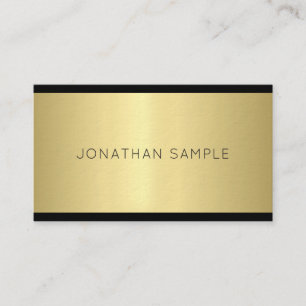 Kreativ Glam Design Modern Guld Luxe Trendig Plain Visitkort