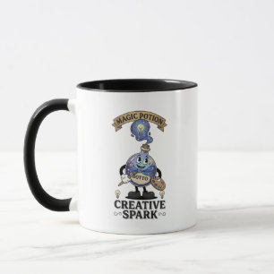 Kreativ gnista magisk trolldryck Retro konstnärsma Mugg
