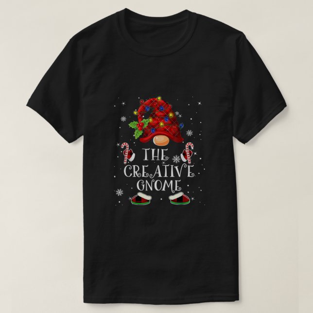 Kreativ Gnome Buffalo Play Julgran Light T Shirt (Design framsida)