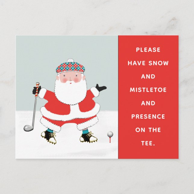 Kreativ Golf-Helgdag vykort (Framsida)