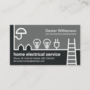 Kreativ Gräns Electrician Home Electrical Visitkort