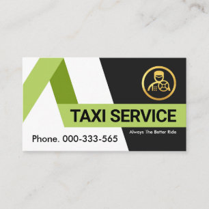 Kreativ Grönt Taxi Visitkort
