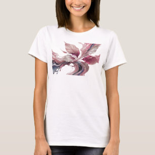 Kreativ guld abstrakt blad visuell design t shirt