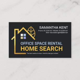 Kreativ Guld Byggnad Home Ligcape Realtor Visitkort