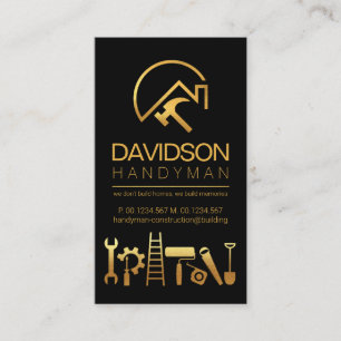 Kreativ Guld Handyman Verktyg Visitkort