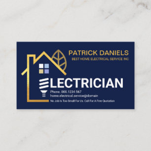 Kreativ Guld Home Electrician Signage Visitkort