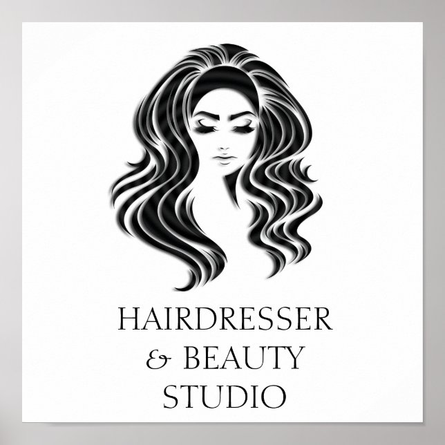 Kreativ Hair Extension Salon Beauty Studio Lash Poster (Framsidan)