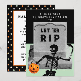 Kreativ Halloween fest Inbjudningar