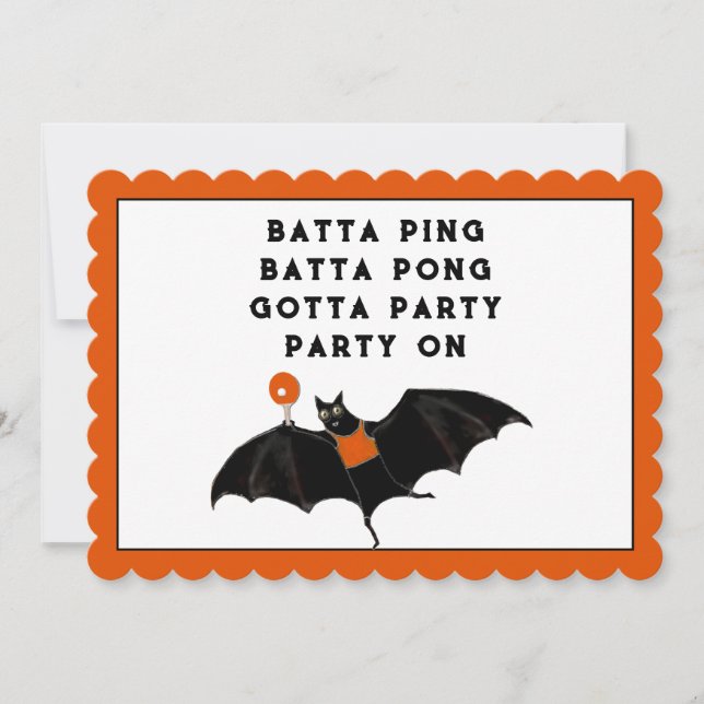 Kreativ Halloweenfest Inbjudningar (Framsida)