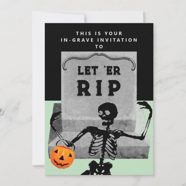 Kreativ Halloweenfest Inbjudningar (Framsida)