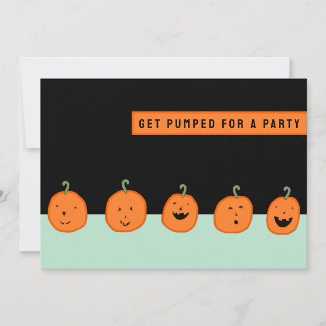 Kreativ Halloweenfest Inbjudningar (Framsida)