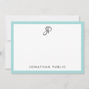 Kreativ, handskriven monogram minimalistisk mall
