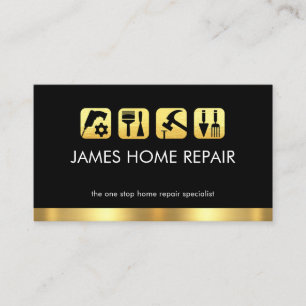 Kreativ Handyman Reparation Verktyg Ikon Visitkort