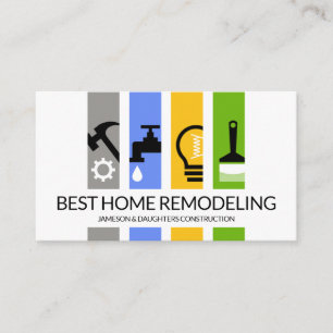 Kreativ Handyman Verktyg Banner Visitkort