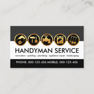 Kreativ Handyman Verktyg Lagrar Visitkort