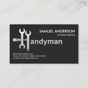 Kreativ Handyman Verktyg Motif Handyman Signage Visitkort