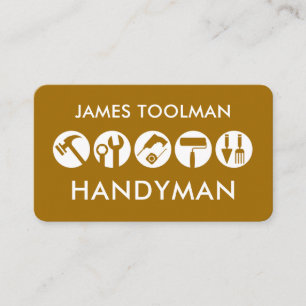 Kreativ Handyman Verktygsikon Visitkort