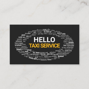 Kreativ Hej Language Hälsning Private Driver Visitkort