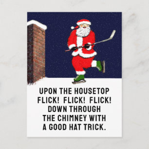 Kreativ Hockey Jul Vykort