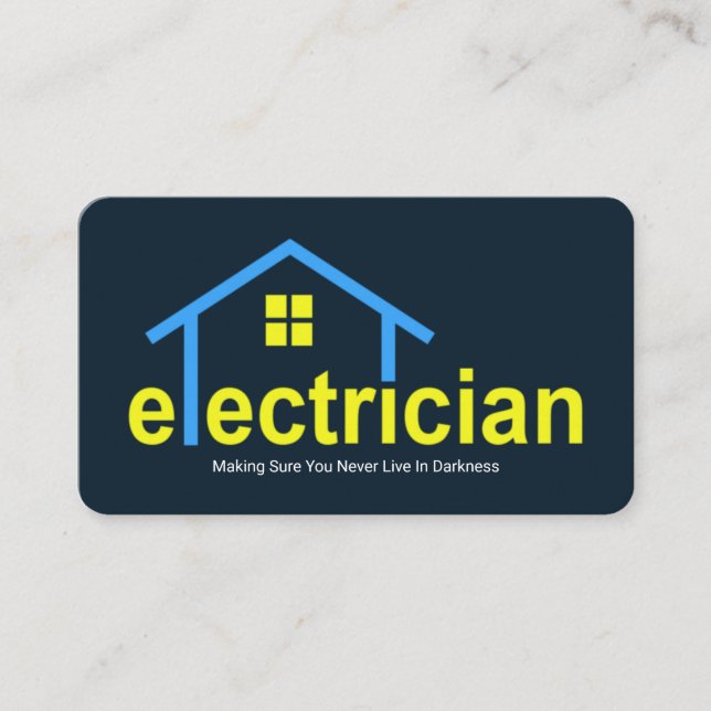 Kreativ Home Electrician Service Visitkort (Framsida)
