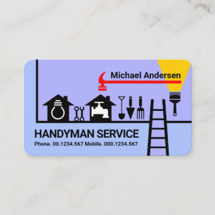 Kreativ Home Handyman Verktyg Borderline Visitkort