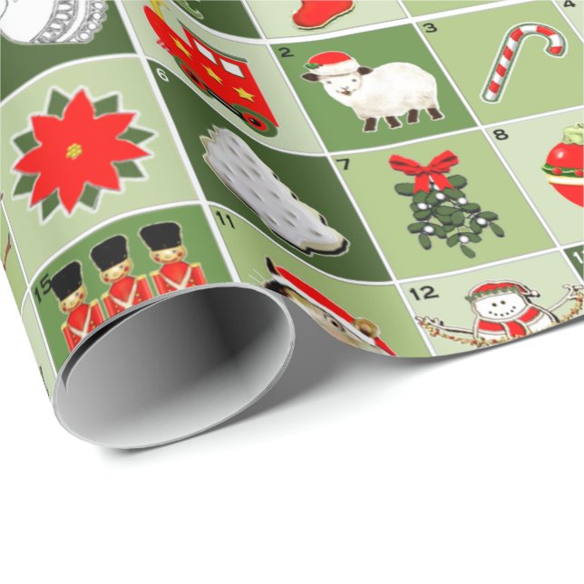 Kreativ jul adventskalender presentpapper (Rullad Hörn)