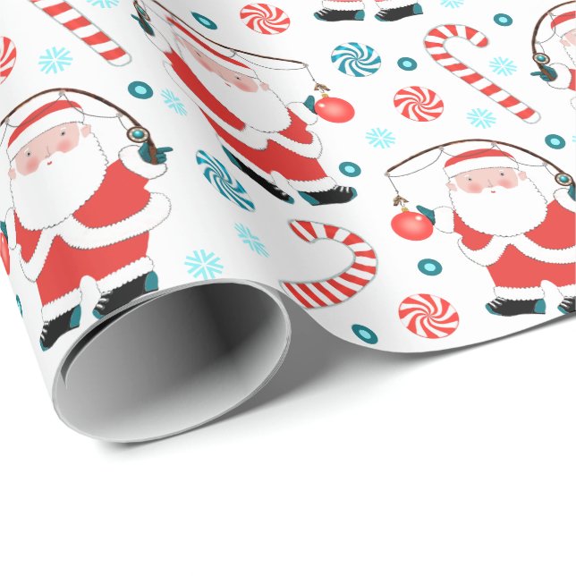 Kreativ julfirande med fiske presentpapper (Rullad Hörn)