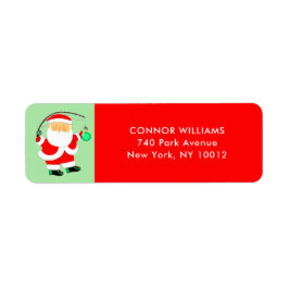 Kreativ julhelg returadress etikett