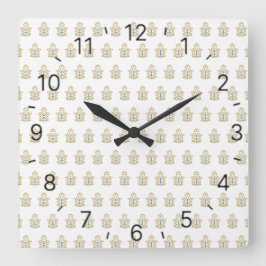 kreativ konstdesign fyrkantig klocka