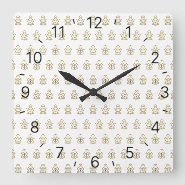 kreativ konstdesign fyrkantig klocka (Framsida)