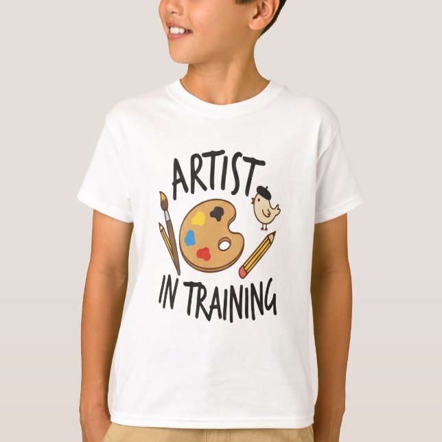 Kreativ konstklass för barn t shirt (Framsida)