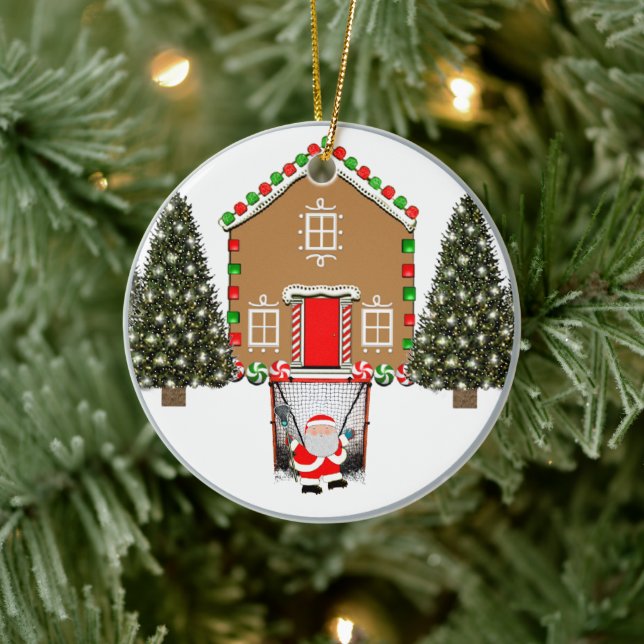 Kreativ Lacrosse Collecsible Julgransprydnad Keramik (Träd)