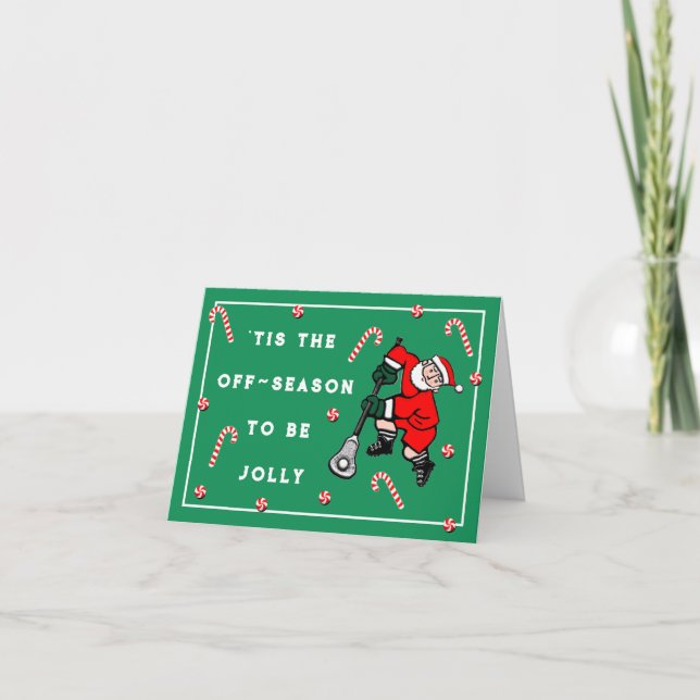 Kreativ Lacrosse Julfirande Helgkort (Framsida)