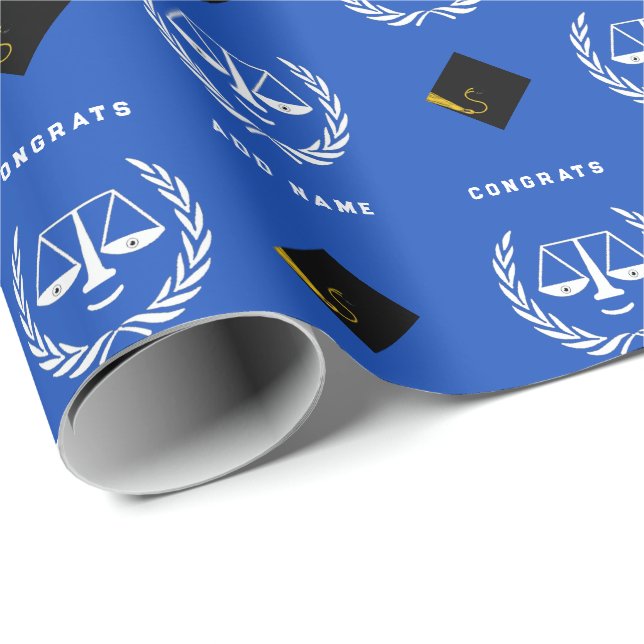 Kreativ Law School Gift Presentpapper (Rullad Hörn)