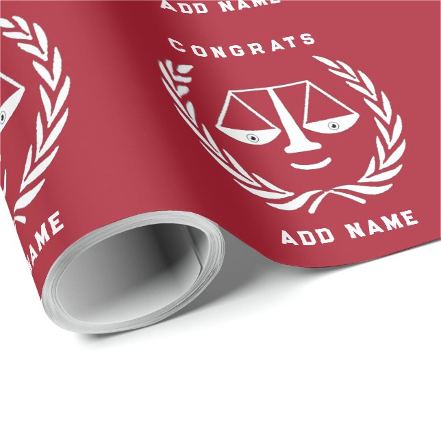Kreativ Law School Grad Gift Presentpapper (Rullad Hörn)