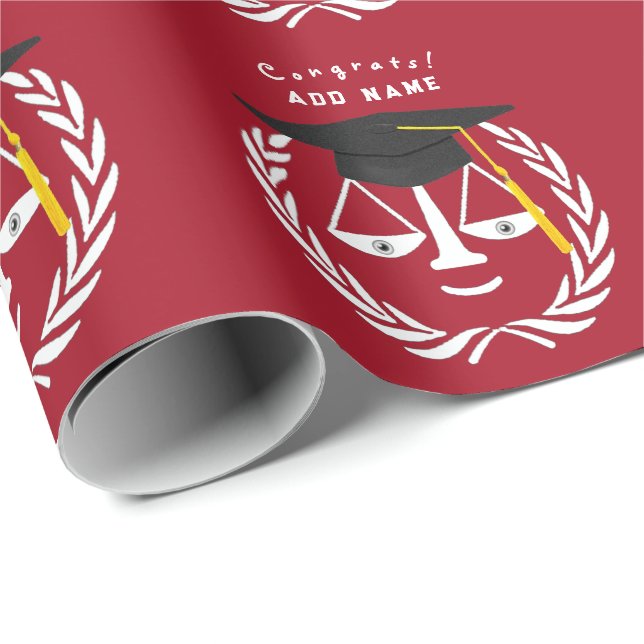 Kreativ Law School Studenten Gift Presentpapper (Rullad Hörn)