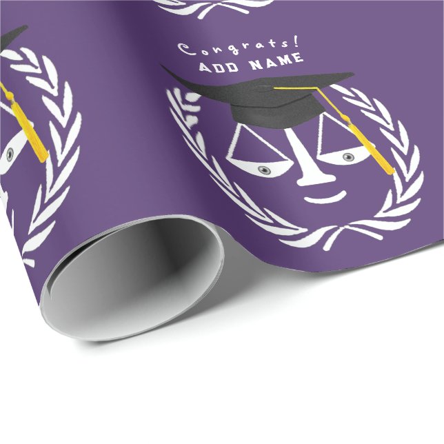 Kreativ Law School Studenten Gift Presentpapper (Rullad Hörn)