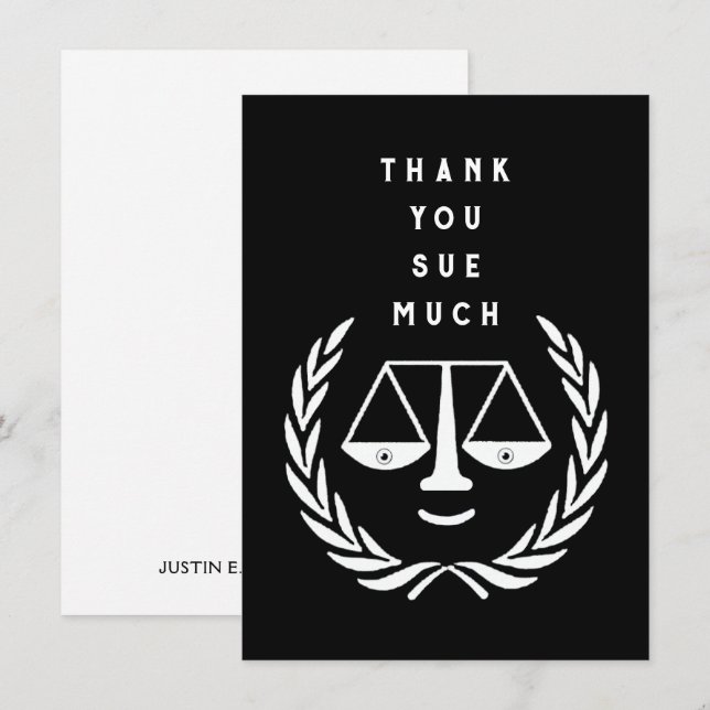 Kreativ Lawyer Tack Kort (Fram/baksida)