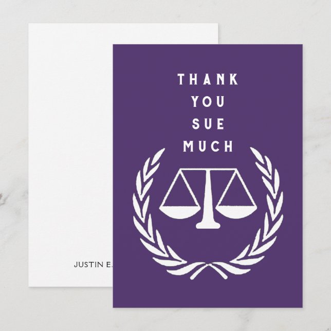 Kreativ Lawyer Tack Kort (Fram/baksida)