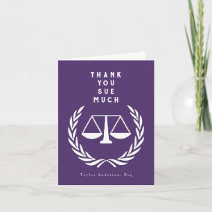 Kreativ Lawyer Tack Kort