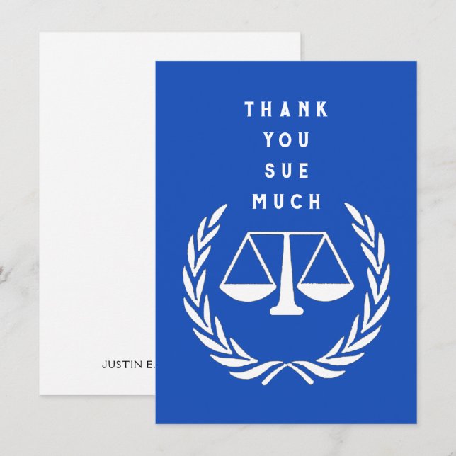 Kreativ Lawyer Tack Kort (Fram/baksida)