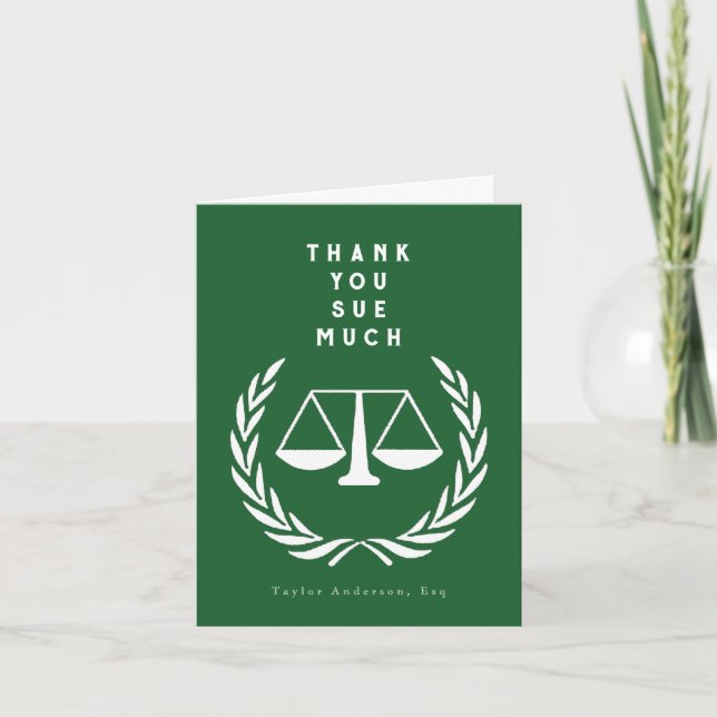 Kreativ Lawyer Tack Kort (Framsida)