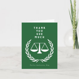 Kreativ Lawyer Tack Kort