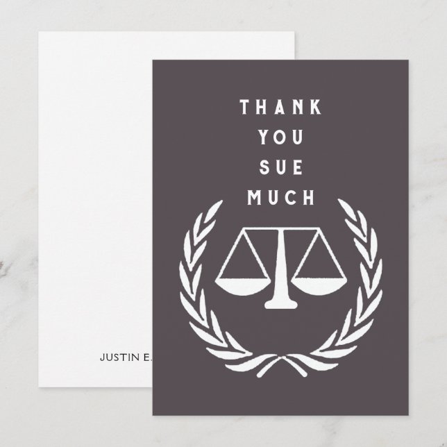 Kreativ Lawyer Tack Kort (Fram/baksida)