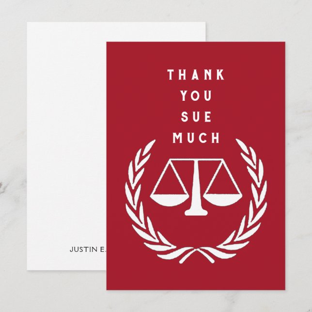 Kreativ Lawyer Tack Kort (Fram/baksida)