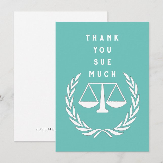 Kreativ Lawyer Tack Kort (Fram/baksida)