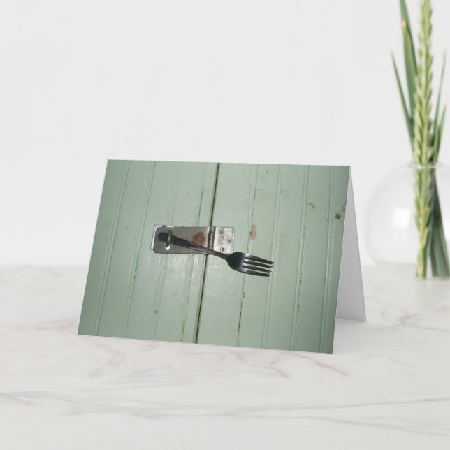 "Kreativ Lock" - tackkort Kort (Framsida)