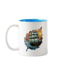 Kreativ lövmugg för kaffe eller te